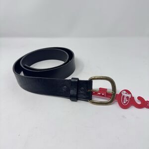 Justin Men's Work Basic Black Belt 232BK Top Grain Leather sz 38 NWT Western